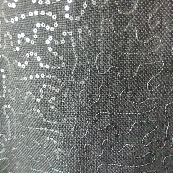 Women's Gray A Line Skirt with Sequins - Picture 2 of 6